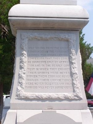Barnwell Confederate Monument South Face image. Click for full size.