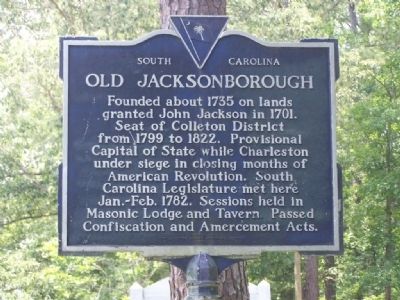 Old Jacksonborough Marker image. Click for full size.