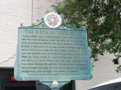 The Birth Of Ybor City Marker. Click for full size. The Birth Of Ybor City Marker image. Click for full size.