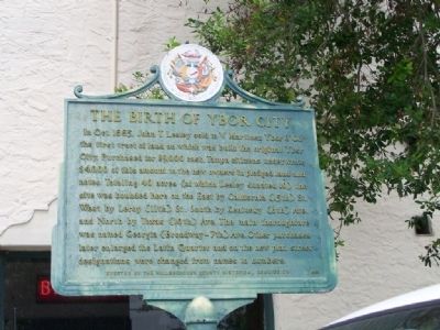 The Birth Of Ybor City Marker image. Click for full size.