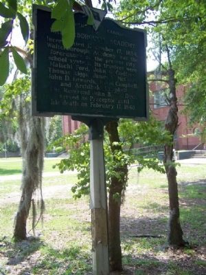 Walterborough Academy Marker at Academy. Click for full size. Walterborough Academy Marker at Academy image. Click for full size.