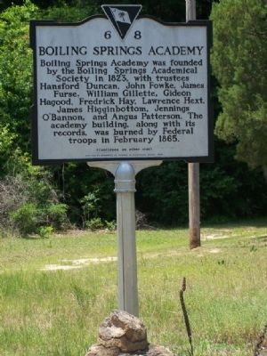 Boiling Springs Academy Marker image. Click for full size.