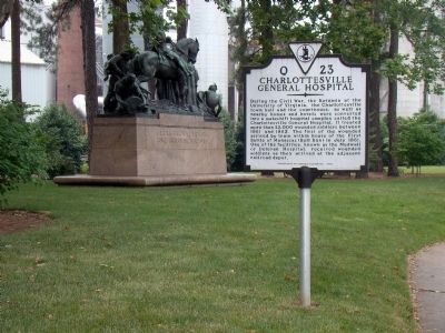 Charlottesville General Hospital Marker. Click for full size. Charlottesville General Hospital Marker image. Click for full size.