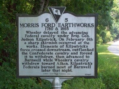 Morris Ford Earthworks Marker, side 2 image. Click for full size.