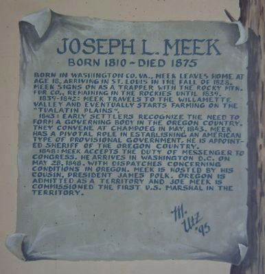 Joseph L. Meek Marker image. Click for full size.