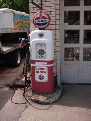 Gas Pump with Glass Glob on Top image. Click for full size.