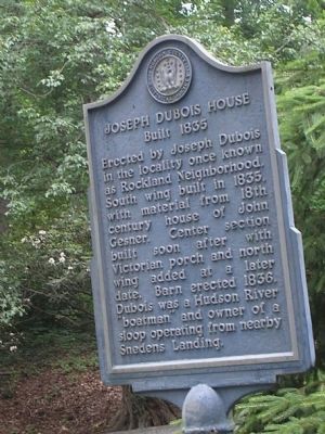 Joseph Dubois House Marker. Click for full size. Joseph Dubois House Marker image. Click for full size.