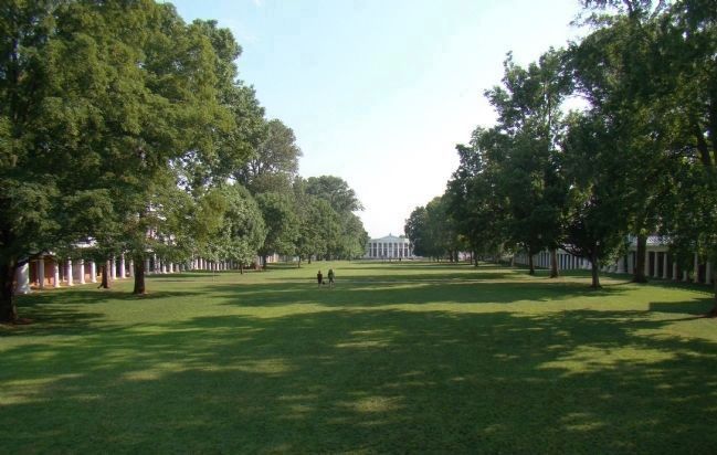 Lawn of the Academical Village. Click for full size. Lawn of the Academical Village image. Click for full size.