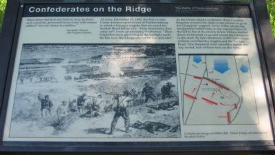 Confederates on the Ridge Marker. Click for full size. Confederates on the Ridge Marker image. Click for full size.