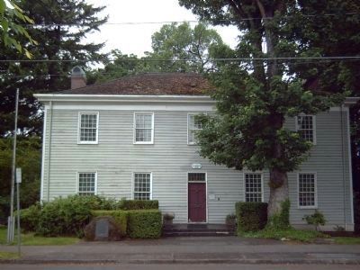 McLoughlin House and Marker. Click for full size. McLoughlin House and Marker image. Click for full size.