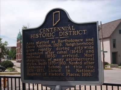 Centennial Historic District Marker image. Click for full size.
