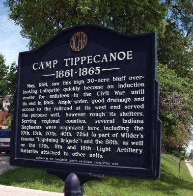 Camp Tippecanoe - - - 1861 - 1865 Marker image. Click for full size.