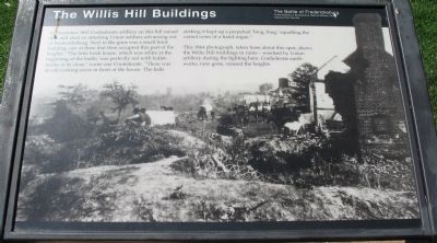 The Willis Hill Buildings Marker image. Click for full size.