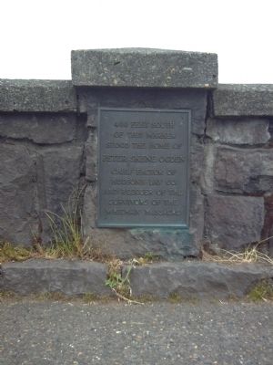 Peter Skene Ogden House Marker. Click for full size. Peter Skene Ogden House Marker image. Click for full size.