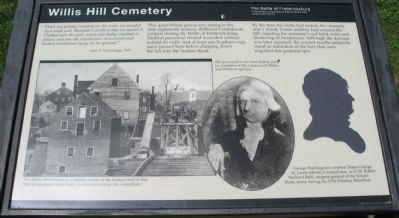 Willis Hill Cemetery Marker. Click for full size. Willis Hill Cemetery Marker image. Click for full size.