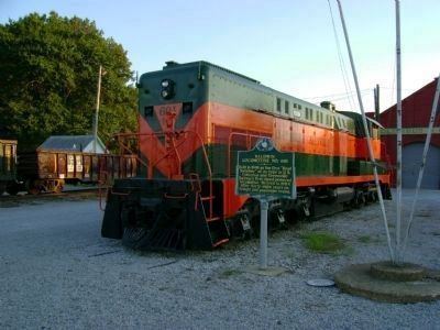 Baldwin Locomotive and Marker. Click for full size. Baldwin Locomotive and Marker image. Click for full size.