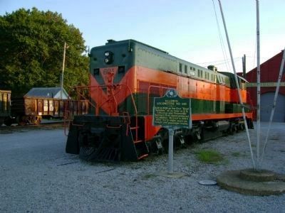 Baldwin Locomotive and Marker image. Click for full size.