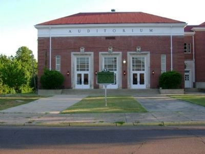 Franklin Academy Building Auditorium and Marker. Click for full size. Franklin Academy Building Auditorium and Marker image. Click for full size.
