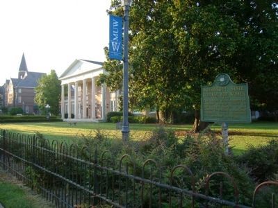 Mississippi State College for Women Buildings and Marker. Click for full size. Mississippi State College for Women Buildings and Marker image. Click for full size.