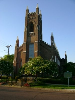 St. Pauls Episcopal Church Marker and Building image. Click for full size.