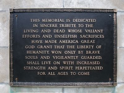 Main Plaque on Monument image. Click for full size.