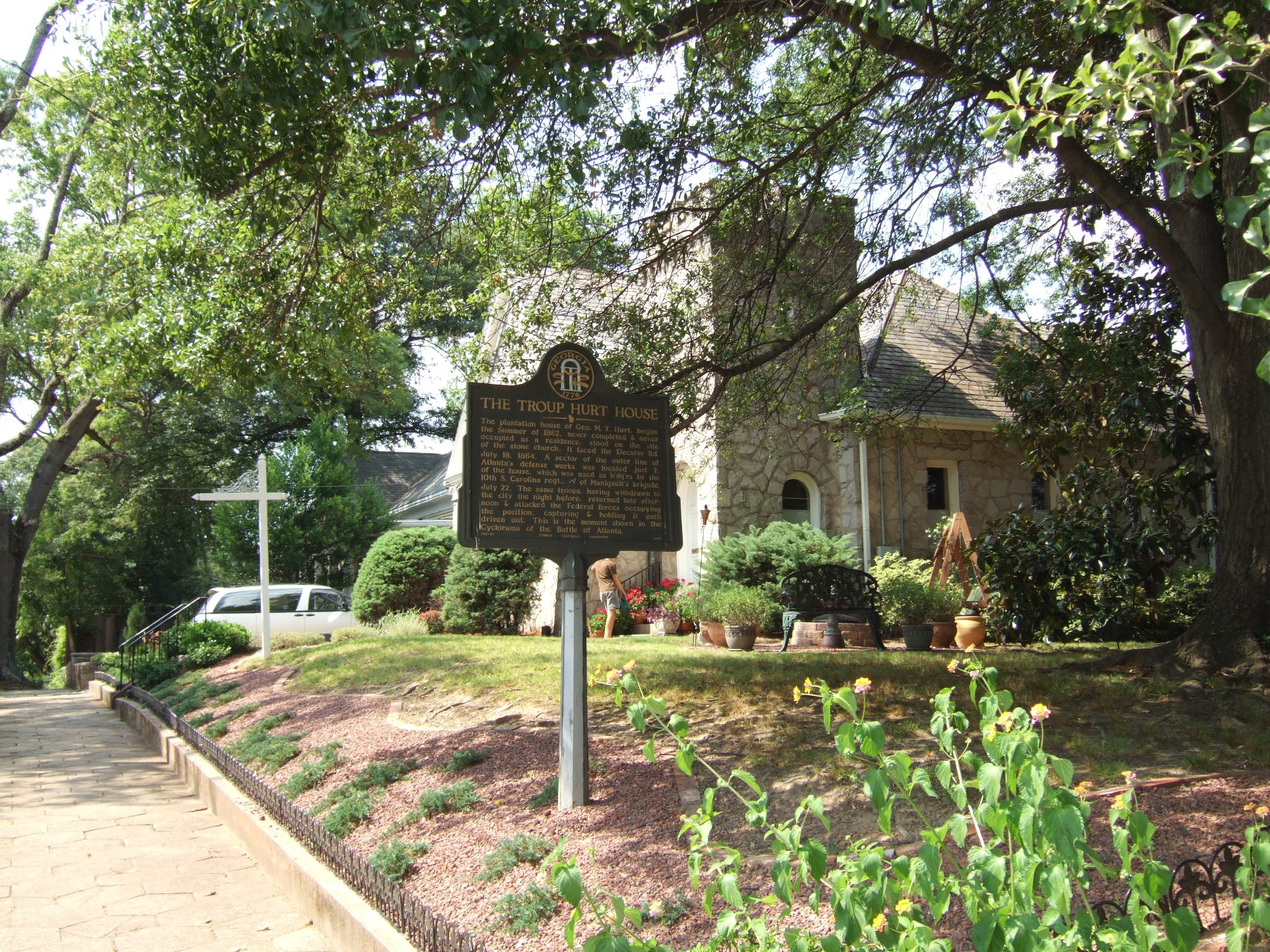 The Troup Hurt House Marker
