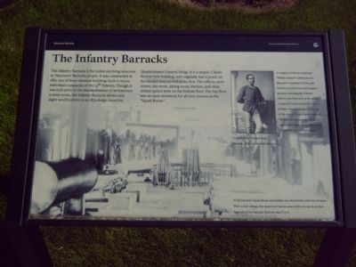 The Infantry Barracks Marker image. Click for full size.
