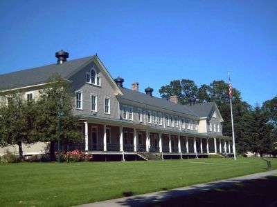 The Artillery Barracks and Marker. Click for full size. The Artillery Barracks and Marker image. Click for full size.
