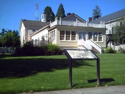 The Red Cross Convalescent House and Marker. Click for full size. The Red Cross Convalescent House and Marker image. Click for full size.