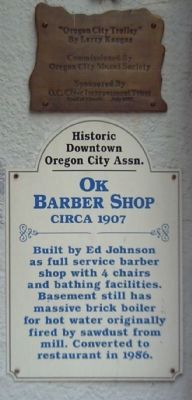 OK Barber Shop Marker image. Click for full size.