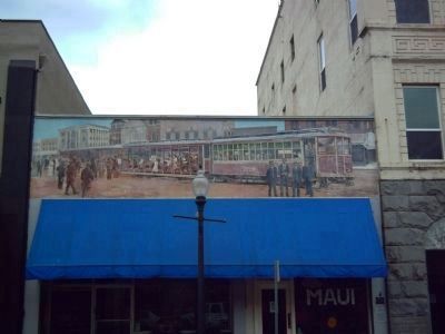 Oregon City Trolley Mural image. Click for full size.