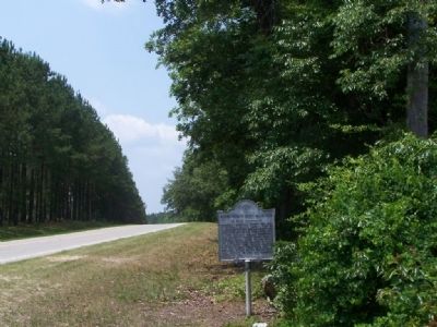 Winton County Court House Site Marker looking southward on SC-3 image. Click for full size.