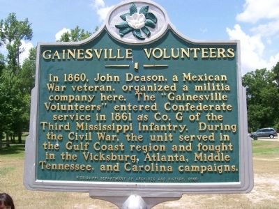 Gainesville Vounteers Marker image. Click for full size.