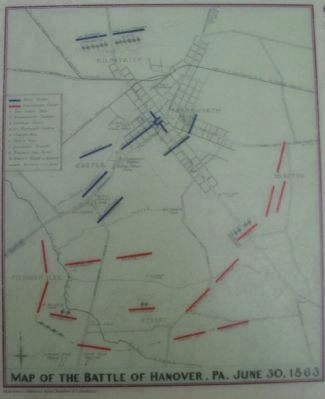 Battle of Hanover Map image. Click for full size.