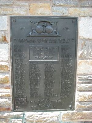 World War II Marker. Click for full size. World War II Marker image. Click for full size.