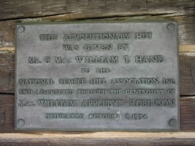 Revolutionary Hut Marker. Click for full size. Revolutionary Hut Marker image. Click for full size.