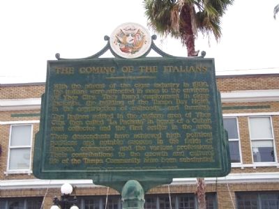 The Coming of the Italians Marker. Click for full size. The Coming of the Italians Marker image. Click for full size.