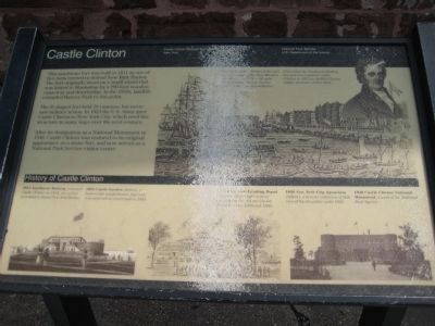 Second Castle Clinton Marker image. Click for full size.