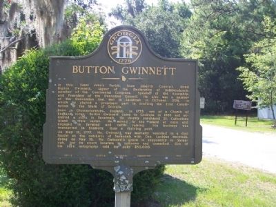 Button Gwinnett Marker image. Click for full size.