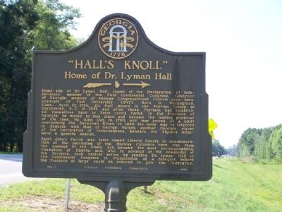 "Hall's Knoll" Marker image. Click for full size.