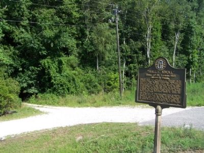 "Hall's Knoll" Marker. Click for full size. "Hall's Knoll" Marker image. Click for full size.