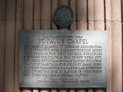 St. Paul's Chapel Marker. Click for full size. St. Paul's Chapel Marker image. Click for full size.