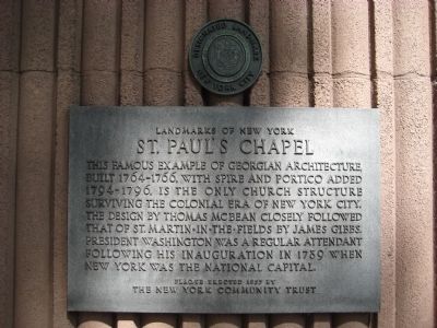 St. Paul's Chapel Marker image. Click for full size.