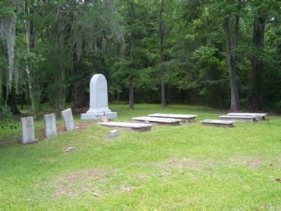 Colonel Issac Hayne Marker and gravesite image. Click for full size.