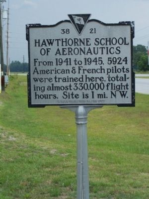 Hawthorne School of Aeronautics Marker image. Click for full size.