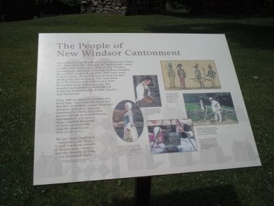 The People of the New Windsor Cantonment Marker image. Click for full size.