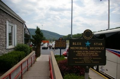 Pennsylvania Turnpike marker location. Click for full size. Pennsylvania Turnpike marker location image. Click for full size.