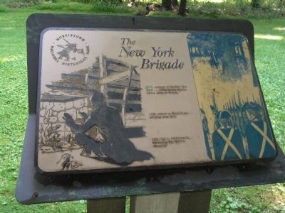 The New York Brigade Marker image. Click for full size.