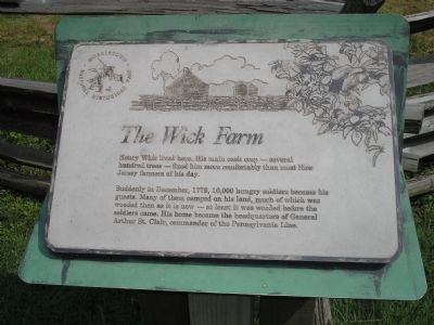 The Wick Farm Marker. Click for full size. The Wick Farm Marker image. Click for full size.