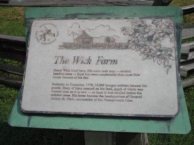 The Wick Farm Marker image. Click for full size.